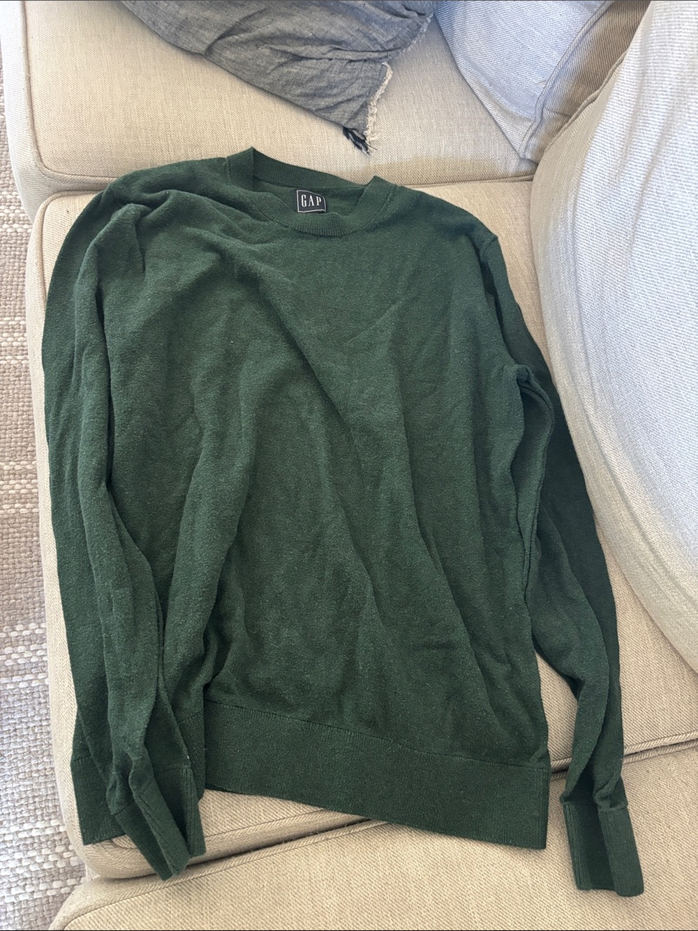 GAP Men's Forest Green Crewneck Sweater